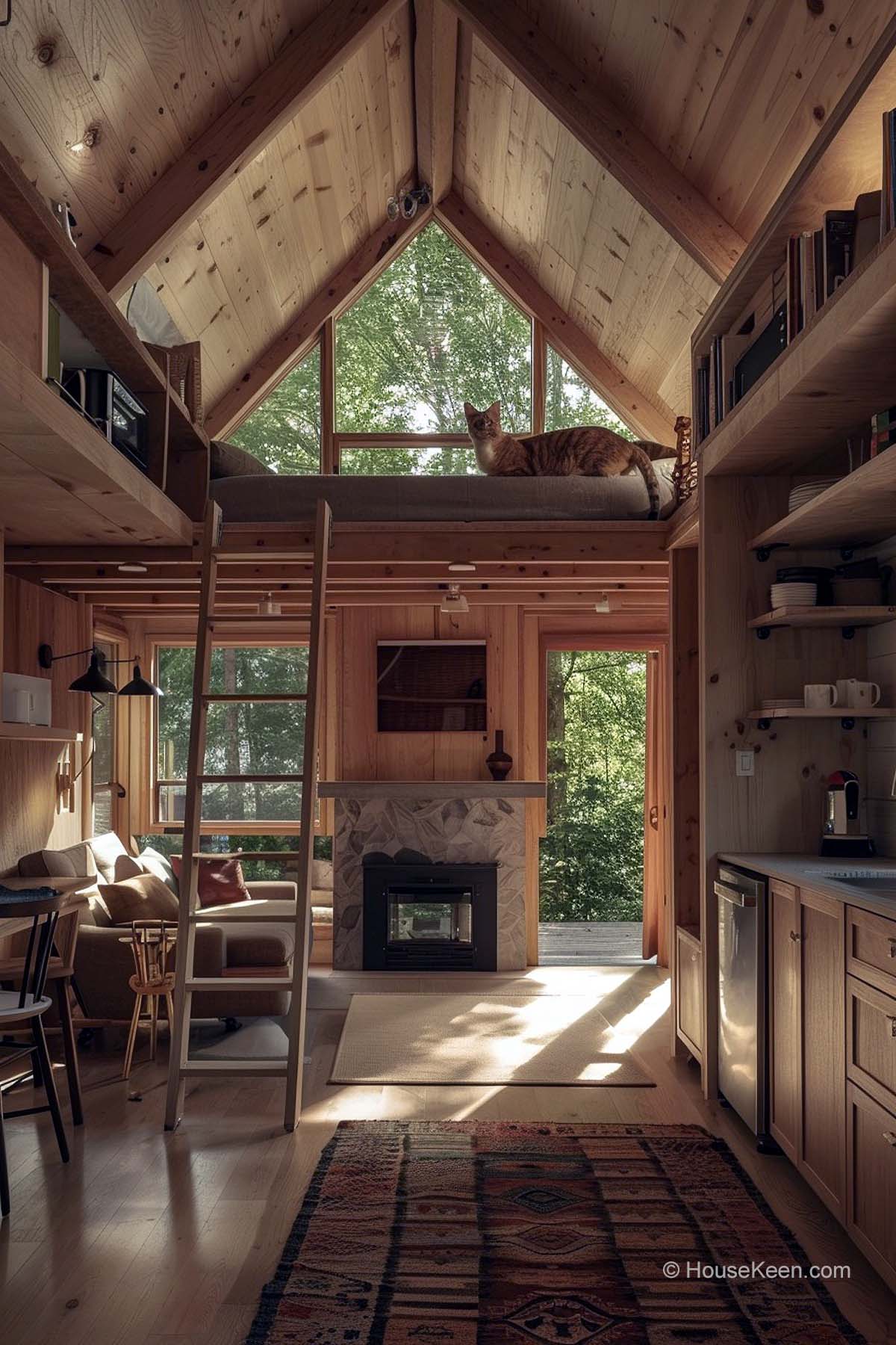 10 Tiny House Fireplace Concepts That Look Amazing (Pictures)