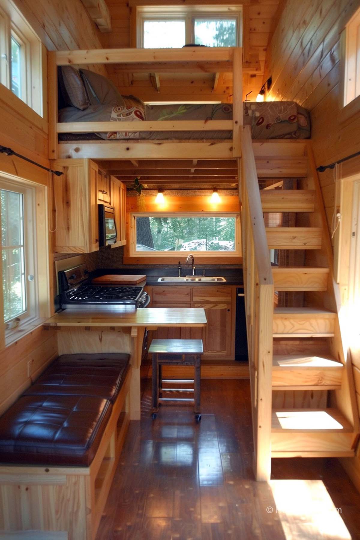 21 Tiny Houses With Staircases That Just Work (Pictures)