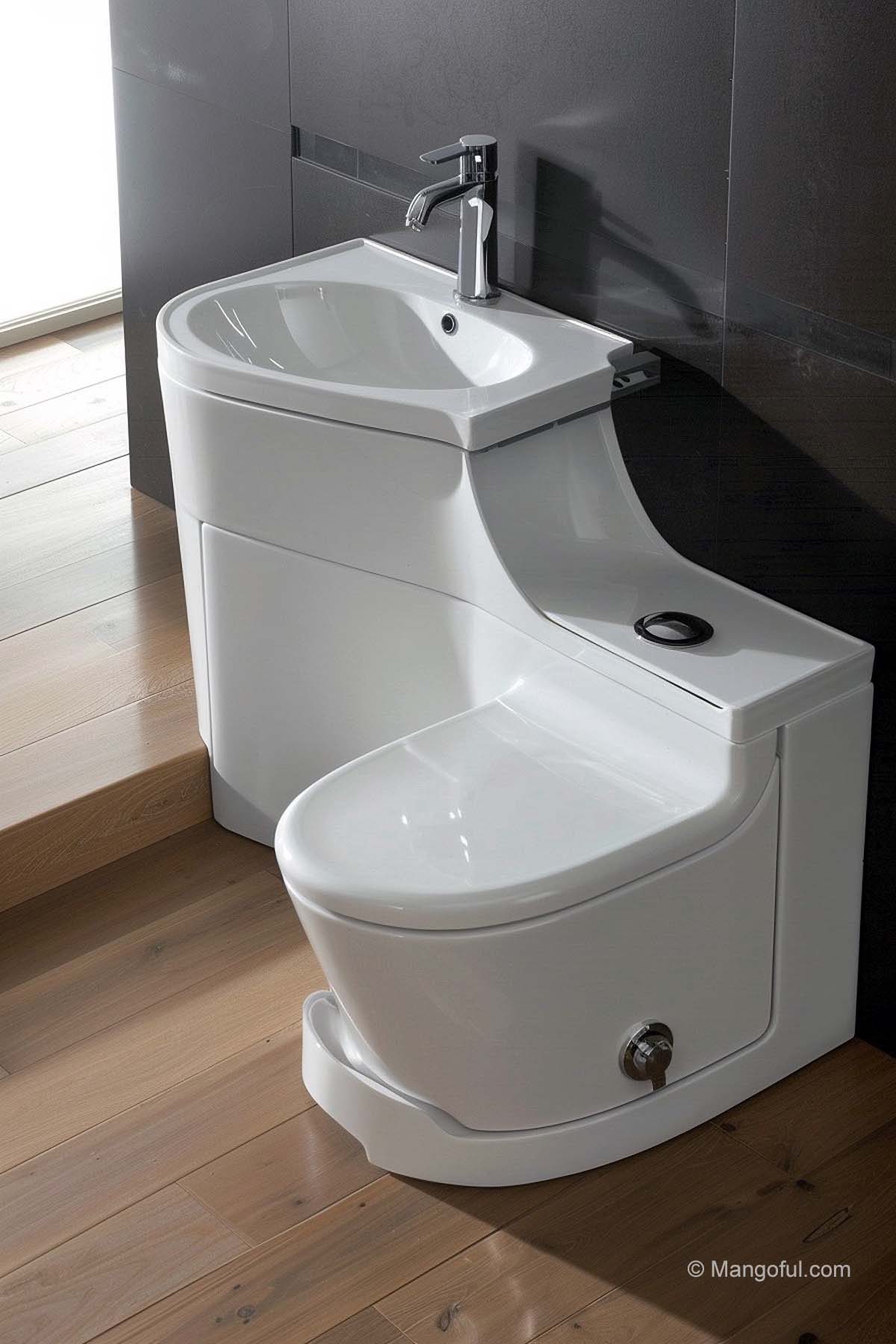 4 genious toilet-and-sink combos (Space Optimization)